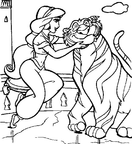 Coloriages aladin 12