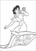 Coloriages aladin 55