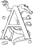 Coloriages alphabet animaux 2 1
