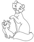 Coloriages aristochats 1