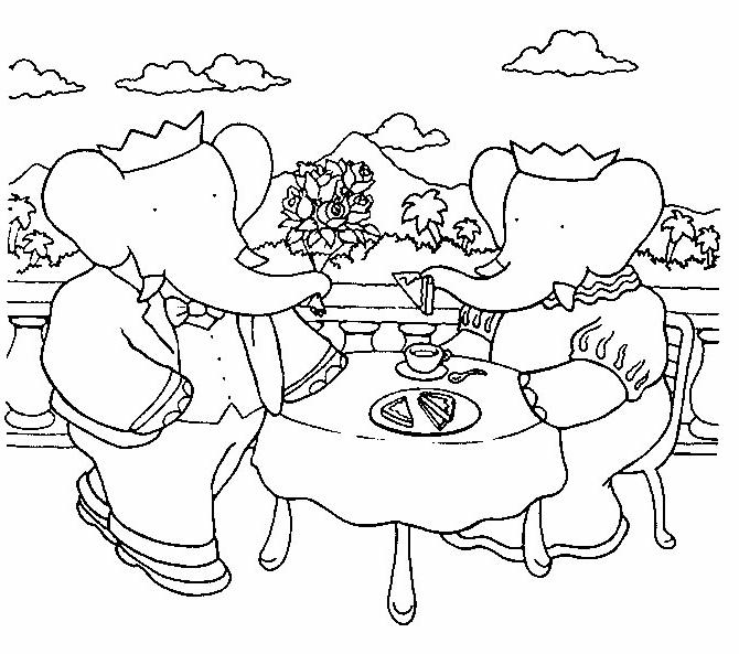 Coloriages babar 2
