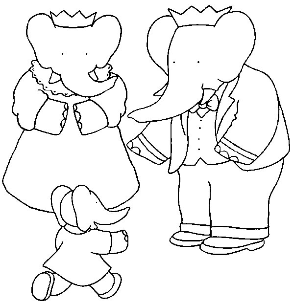 Coloriages babar 3