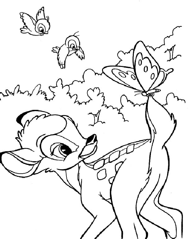 Coloriages bambi 16