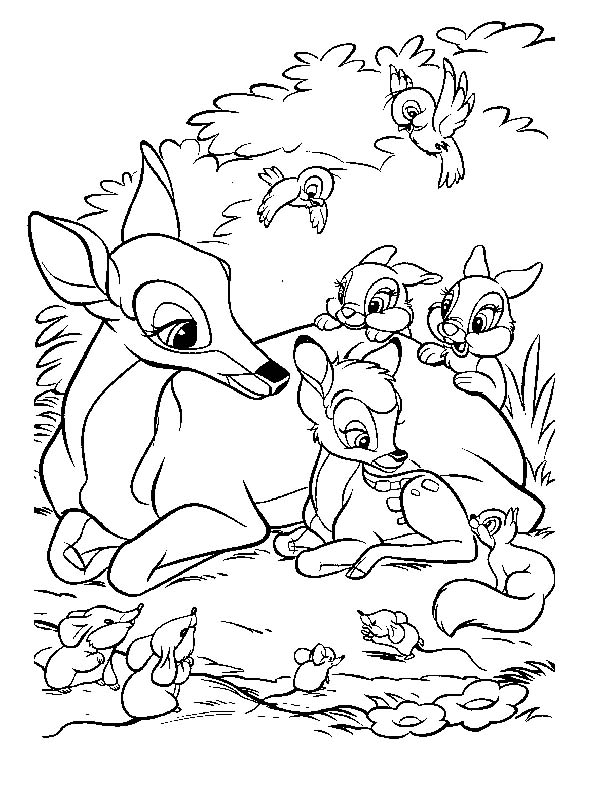 Coloriages bambi 30