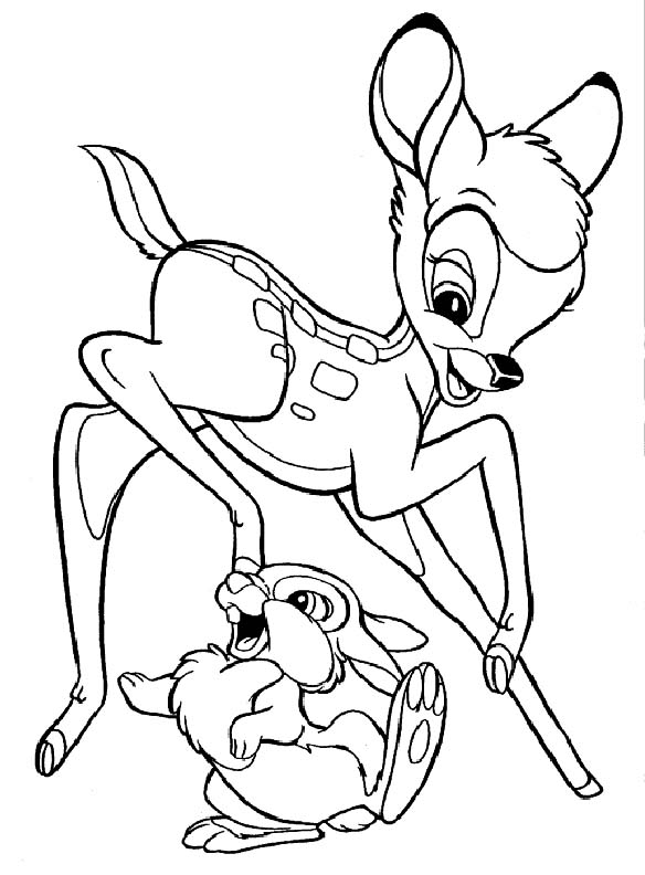 Coloriages bambi 39