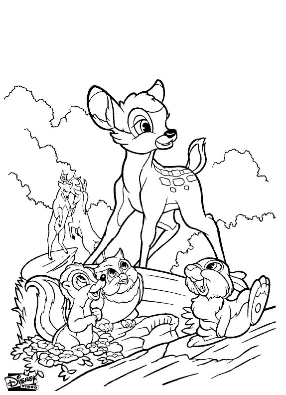 Coloriages bambi 59
