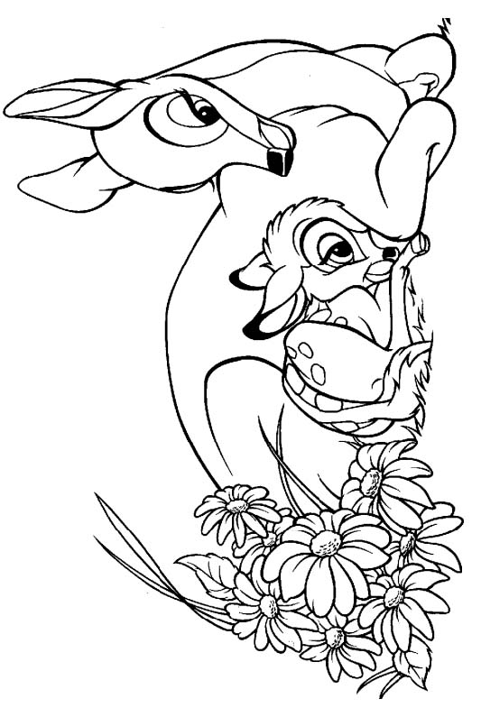 Coloriages bambi 78