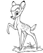 Coloriages bambi 1