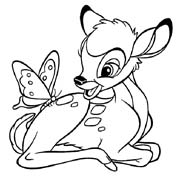 Coloriages bambi 12