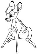 Coloriages bambi 28