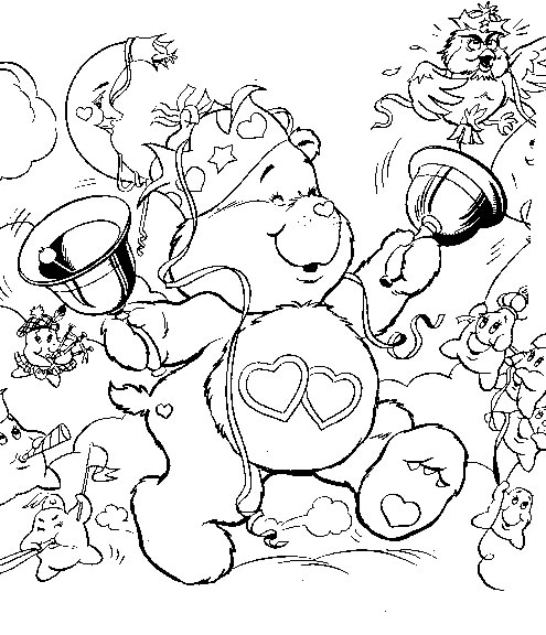 Coloriages bisounours 10