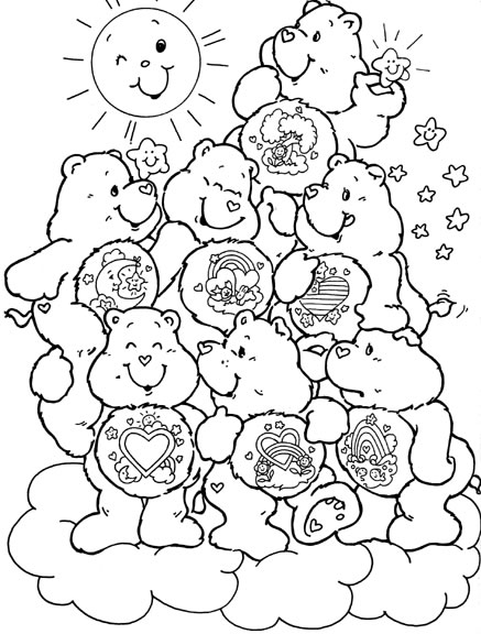 Coloriages bisounours 5