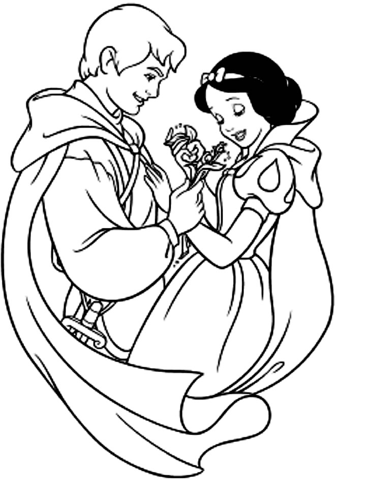 Coloriages blanche neige 5