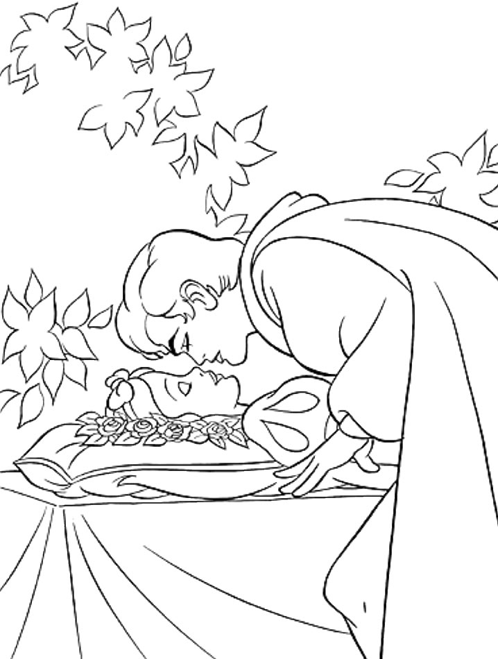 Coloriages blanche neige 6