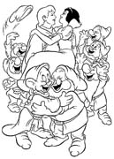 Coloriages blanche neige 13