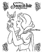 Coloriages blanche neige 16