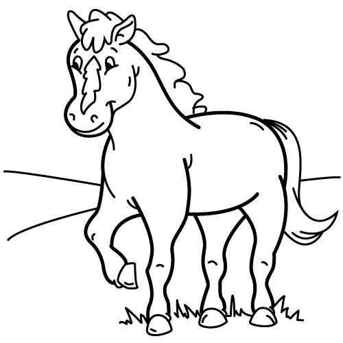 Coloriages cheval 70