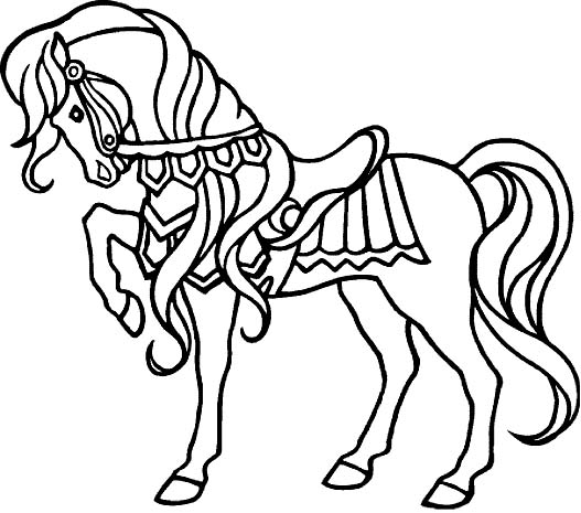 Coloriages cheval 81