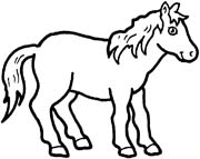 Coloriages cheval 4