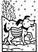 Coloriages chien 4