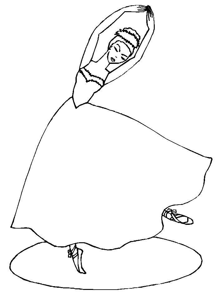Coloriages danseuses 18