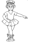 Coloriages danseuses 15