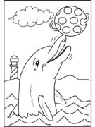 Coloriages dauphins 26