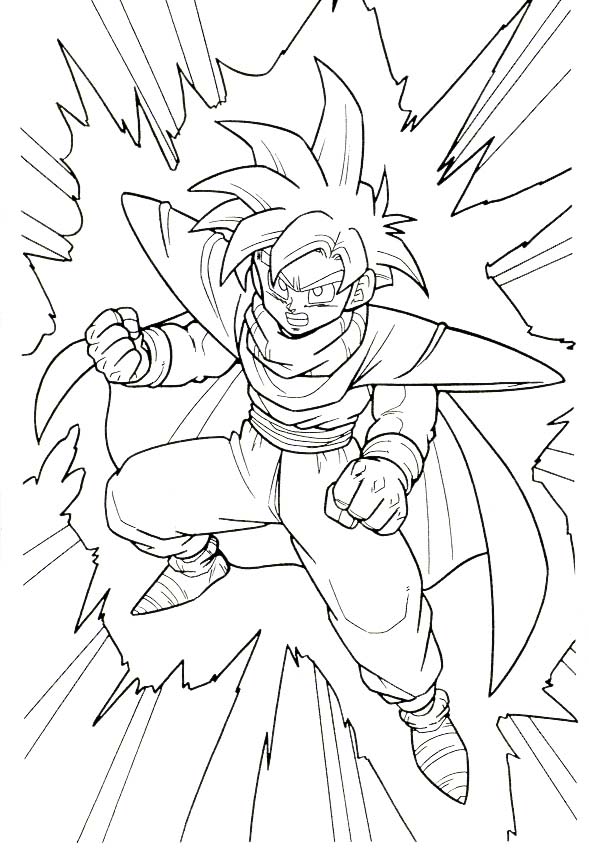 Coloriages dragon ball z 36