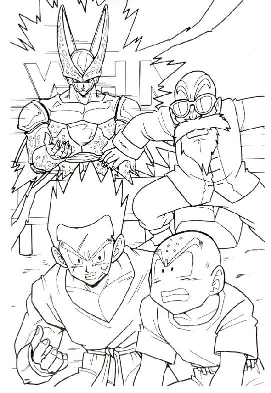 Coloriages dragon ball z 44