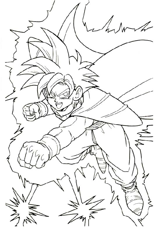 Coloriages dragon ball z 52