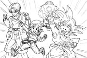 Coloriages dragon ball z 39