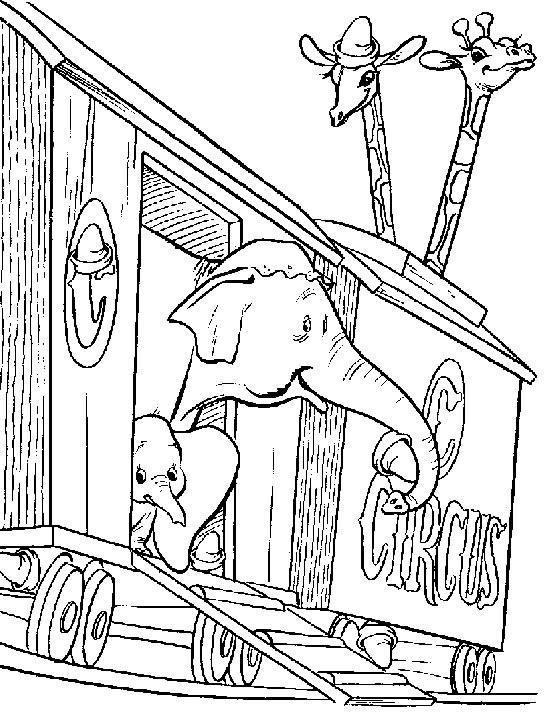 Coloriages dumbo 1