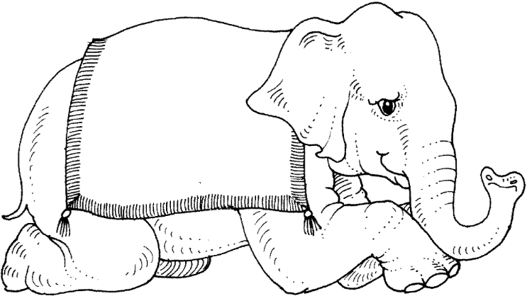 Coloriages elephants 32
