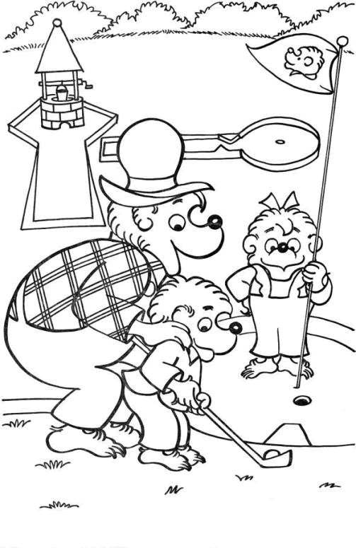 Coloriages famille berenstain 8