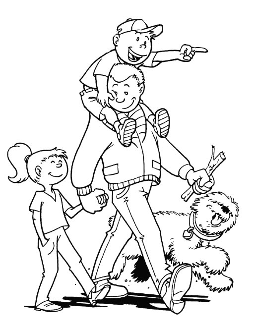 Coloriages fete pere 2