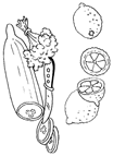 Coloriages fruits legumes 6