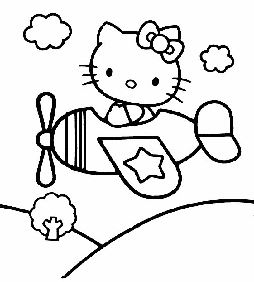 Coloriages hello kitty 1