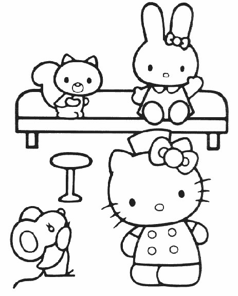 Coloriages hello kitty 2