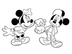 Coloriages minnie 6