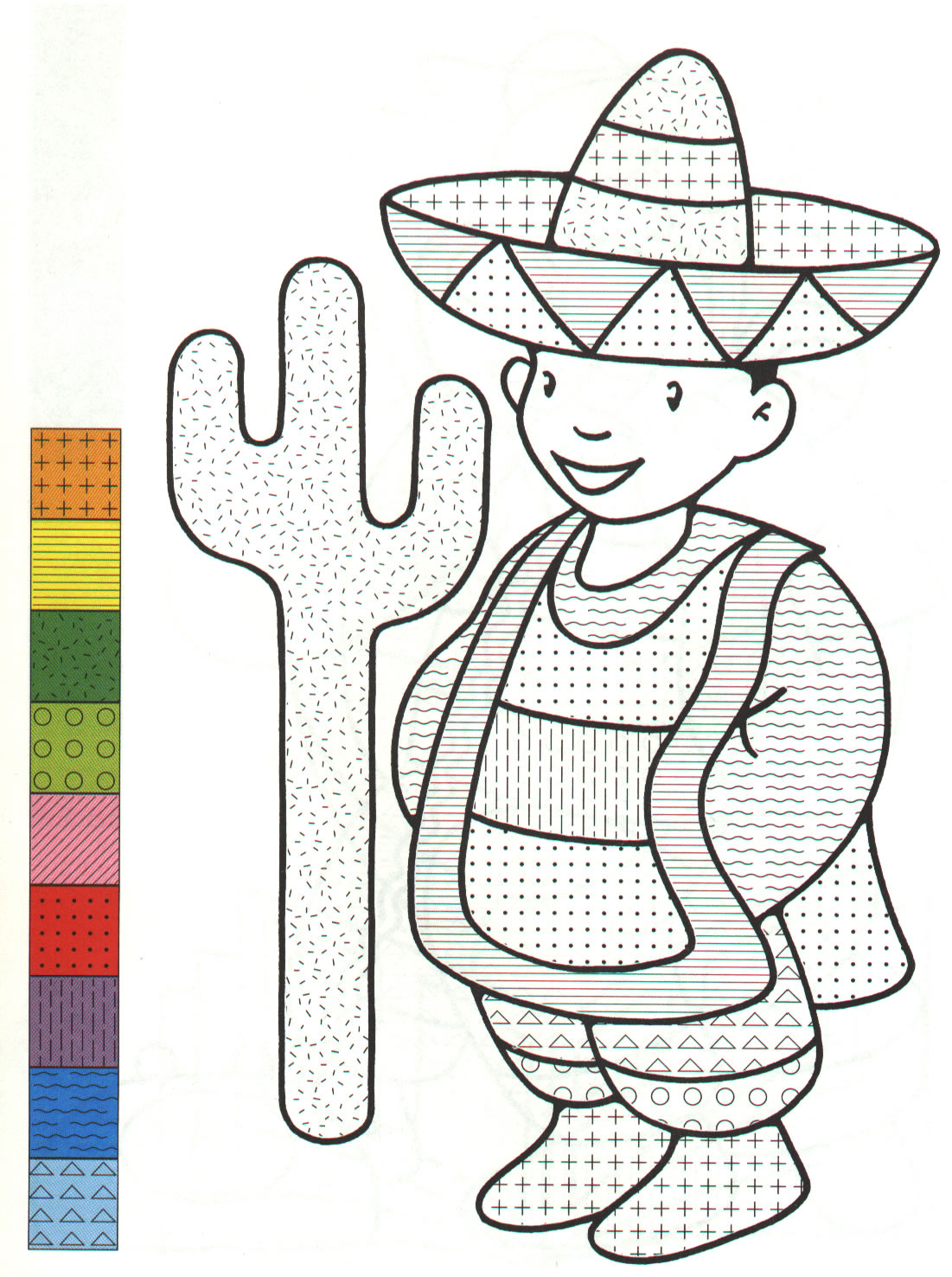 Coloriages motifs a colorier 3