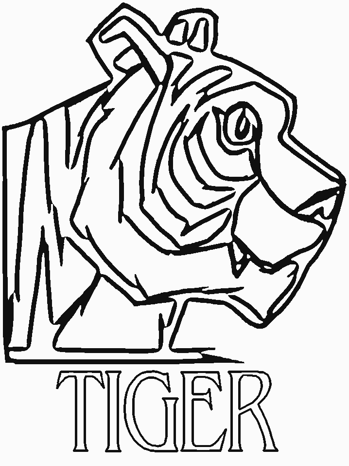 Coloriages tigre 5